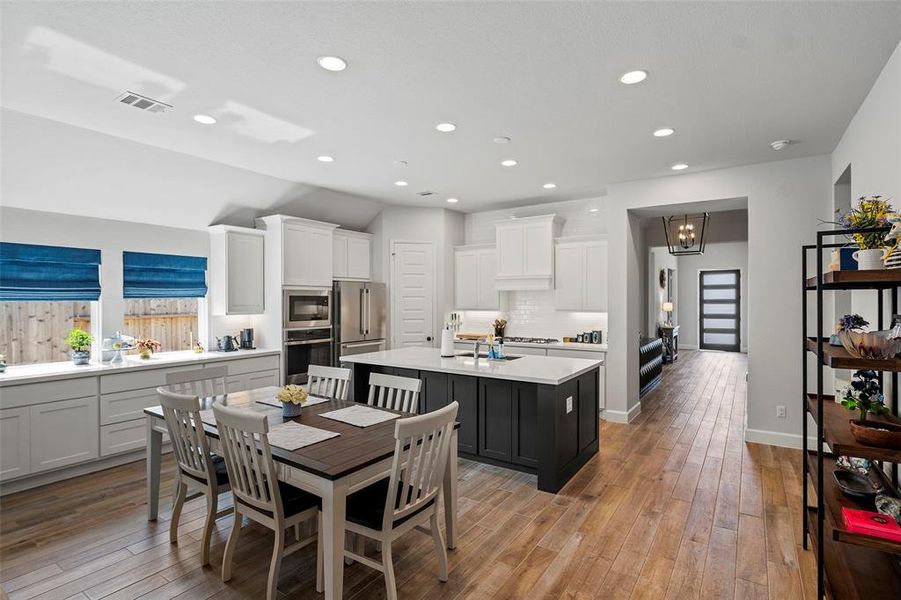 This open concept is perfect for entertaining or just spending a quiet evening at home