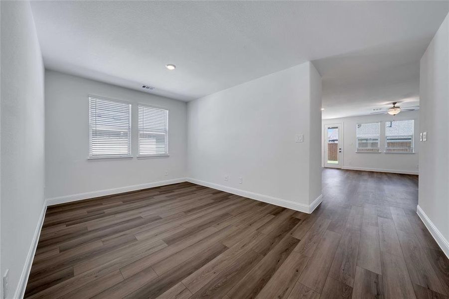 Spacious, unfurnished interior of a new home in Ashford Park - Texana Series, Corinth (Image 26). Spacious, unfurnished interior of a new home in Ashford Park - Texana Series, Corinth (Image 26).