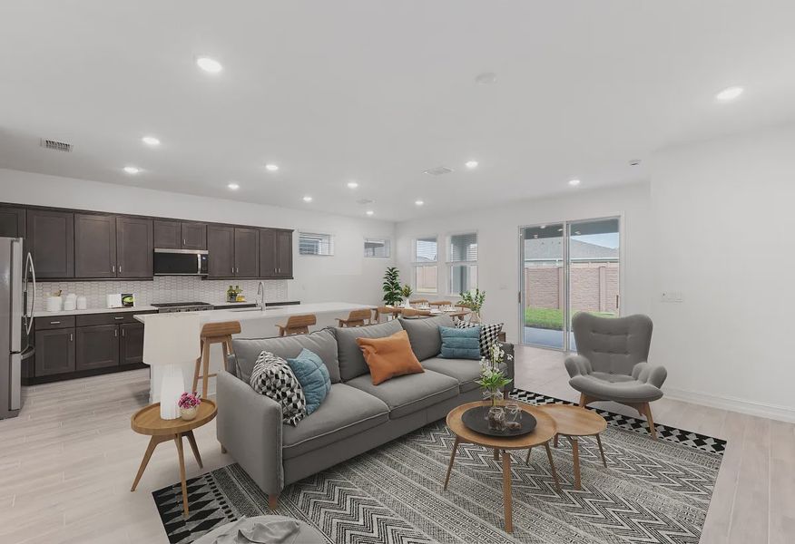 Virtually Staged Valletta Great Room - 3 of 32