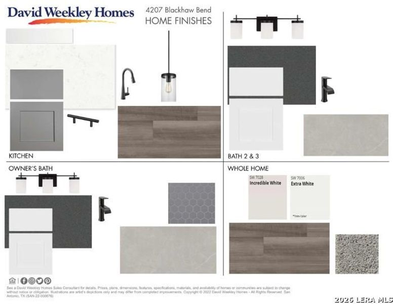 Sample of building materials used in homes in Briggs Ranch – Select Classic Series, San Antonio (Image 3).