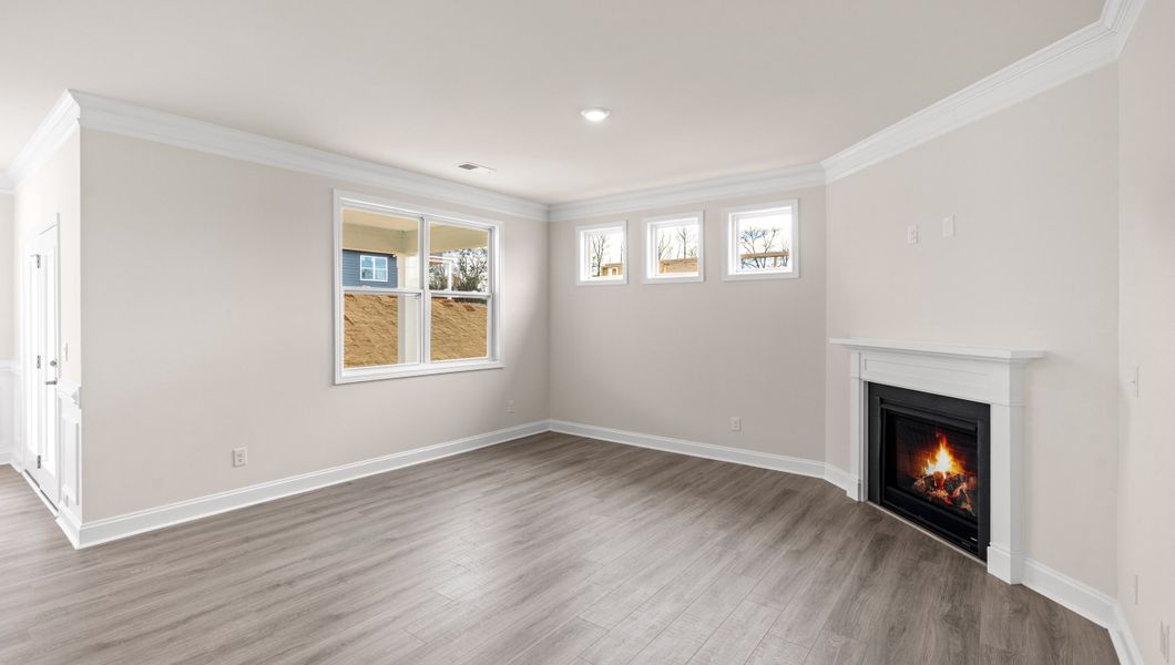 Representative unfurnished interior of a home built from the BRISTOL by D.R. Horton in Whitehawk Meadows, Travelers Rest (Image 18).