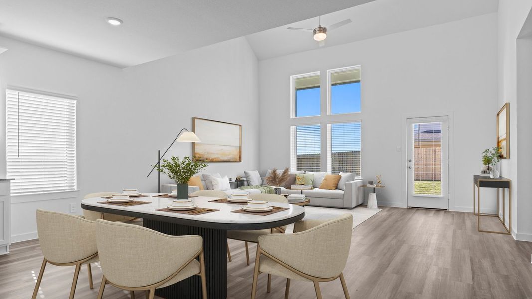 Furnished interior view inside a new home in Blue Heron Estates, Beasley (Image 10).