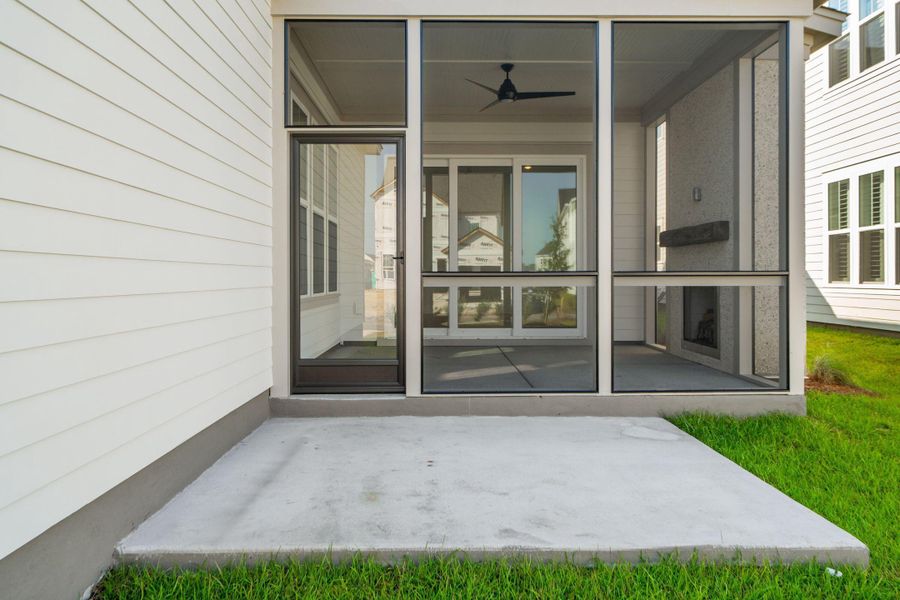 Exterior details and patio area of a home in Nexton, Summerville (Image 3).