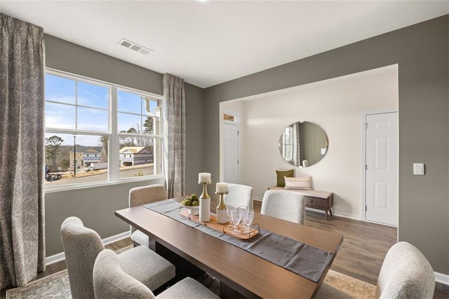 Furnished interior view inside a new home in Jackson Landing, Jefferson (Image 8).