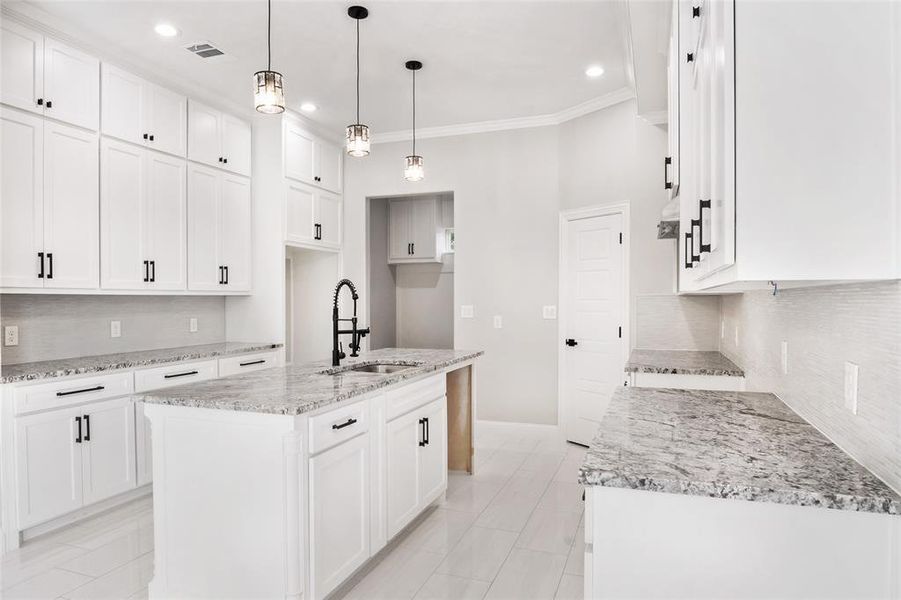 Furnished interior view inside a new home in , Dallas (Image 8).