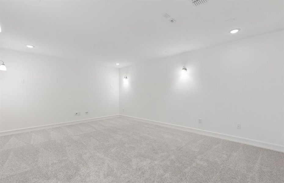 Deep media room *real home pictured Deep media room *real home pictured