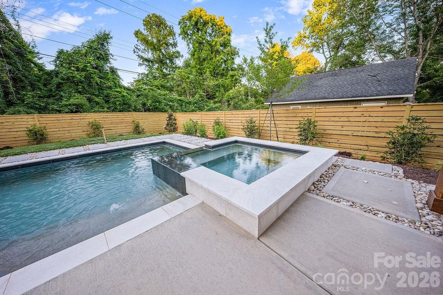 Exterior details and patio area of a home in , Charlotte (Image 25).