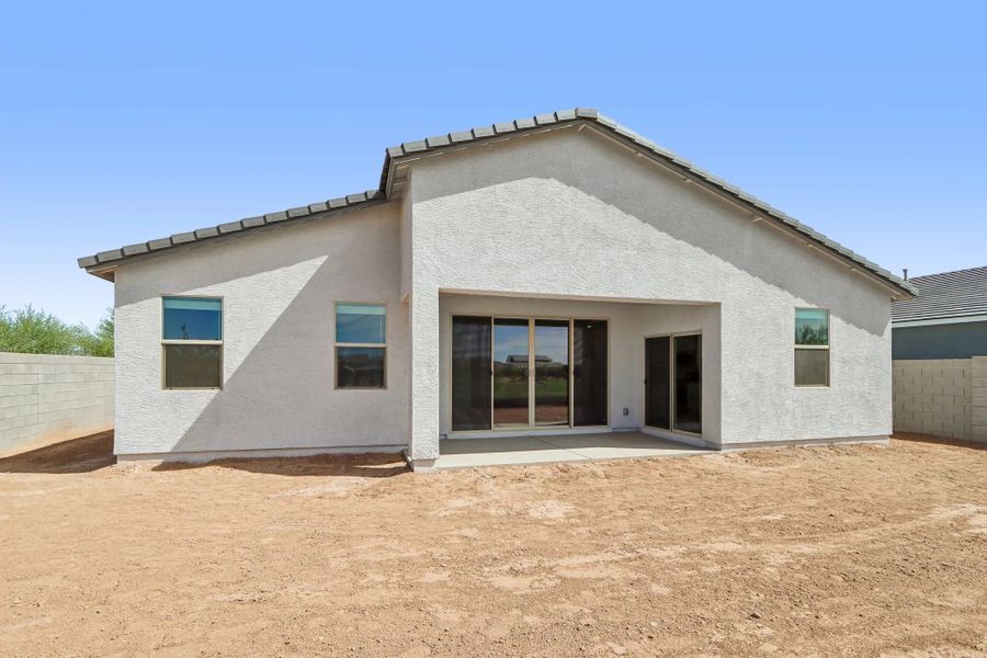 Back exterior elevation