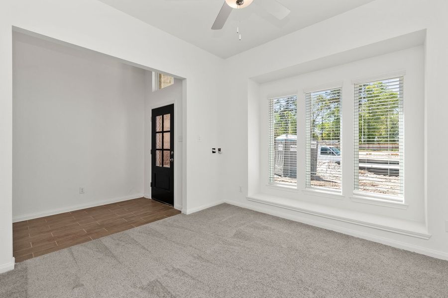 Representative unfurnished interior of a home built from the Elise 2012HCGR by Saratoga Homes in Aldine Pines, Houston (Image 12). Representative unfurnished interior of a home built from the Elise 2012HCGR by Saratoga Homes in Aldine Pines, Houston (Image 12).