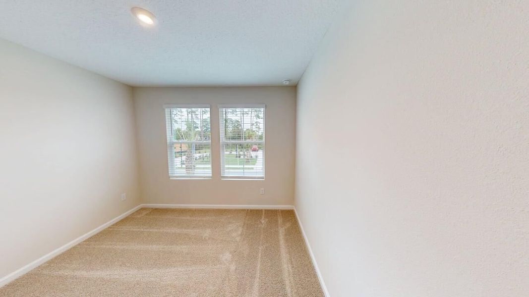 Representative unfurnished interior of a home built from the Olive by Mattamy Homes in Egret Creek, Jacksonville (Image 17). Representative unfurnished interior of a home built from the Olive by Mattamy Homes in Egret Creek, Jacksonville (Image 17).