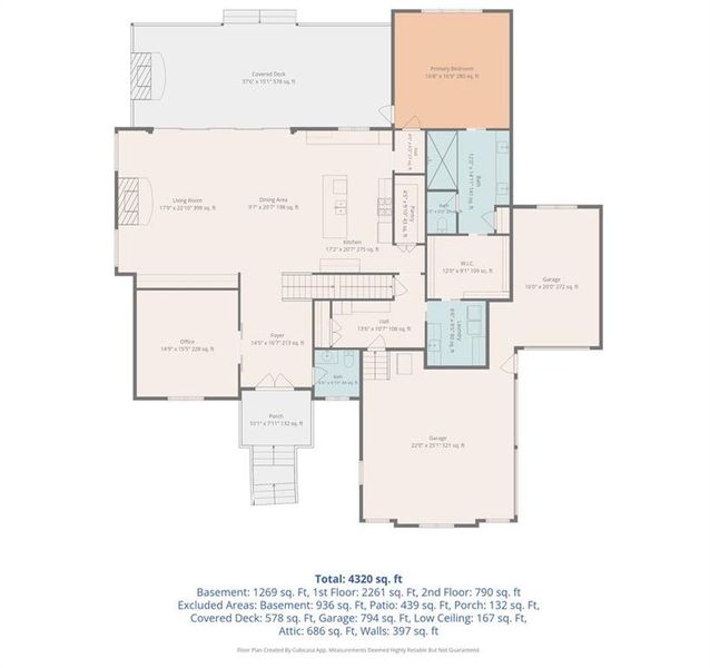 2D floor plan layout of this home in , Dahlonega, GA (Image 32).
