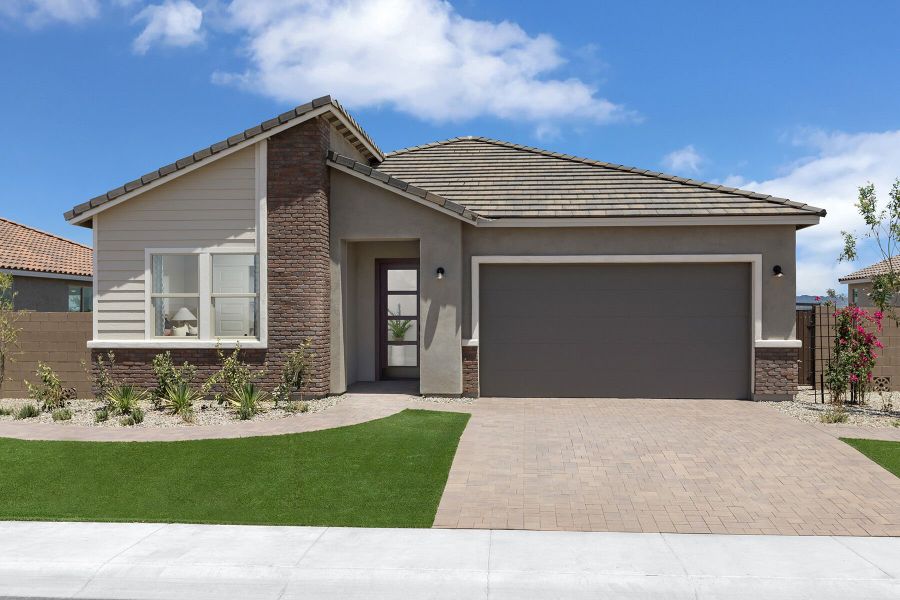 Representative exterior photo of a completed home built from the Aqua by Mattamy Homes in Rosewood Heights, San Tan Valley, AZ (Image 24).