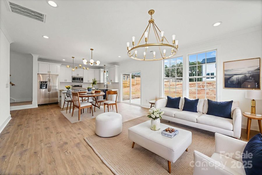 Virtually Staged Living Room