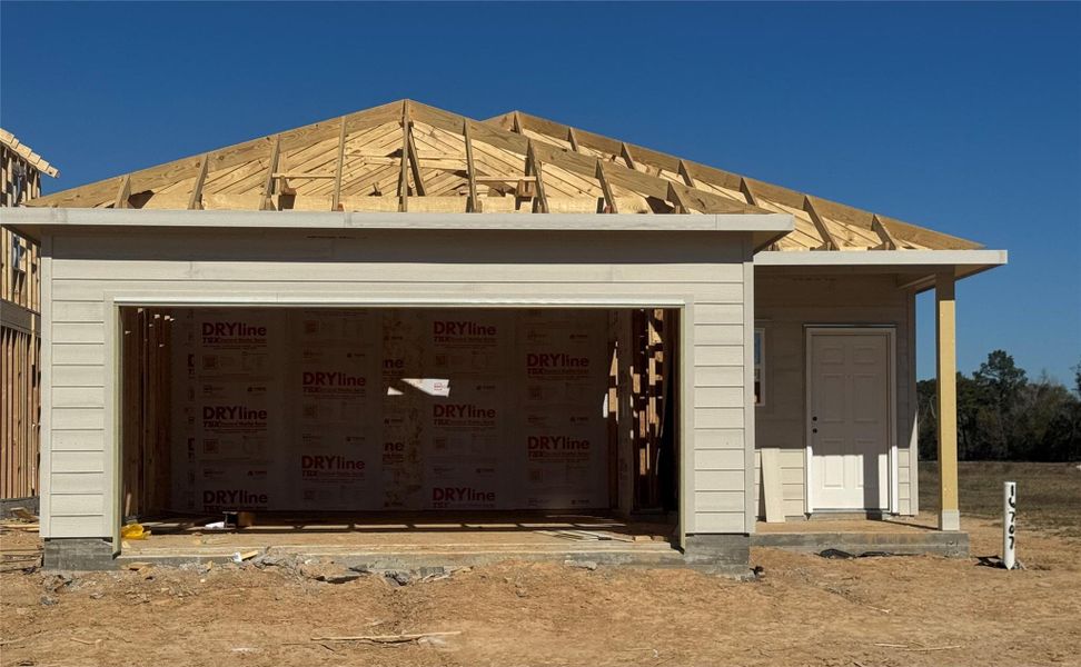 In-progress construction of a new home in Maple Heights, Porter, TX (Image 19).