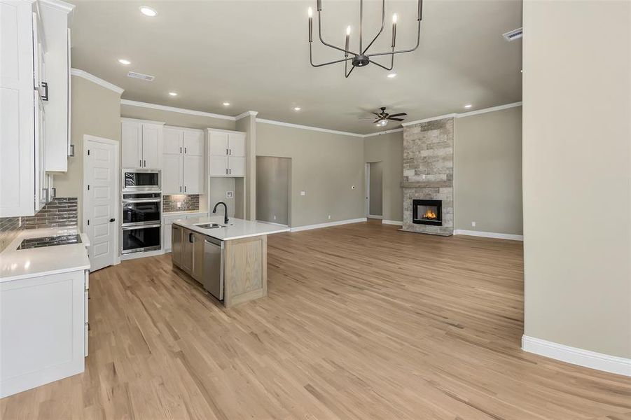 Furnished interior view inside a new home in , Poolville (Image 9).