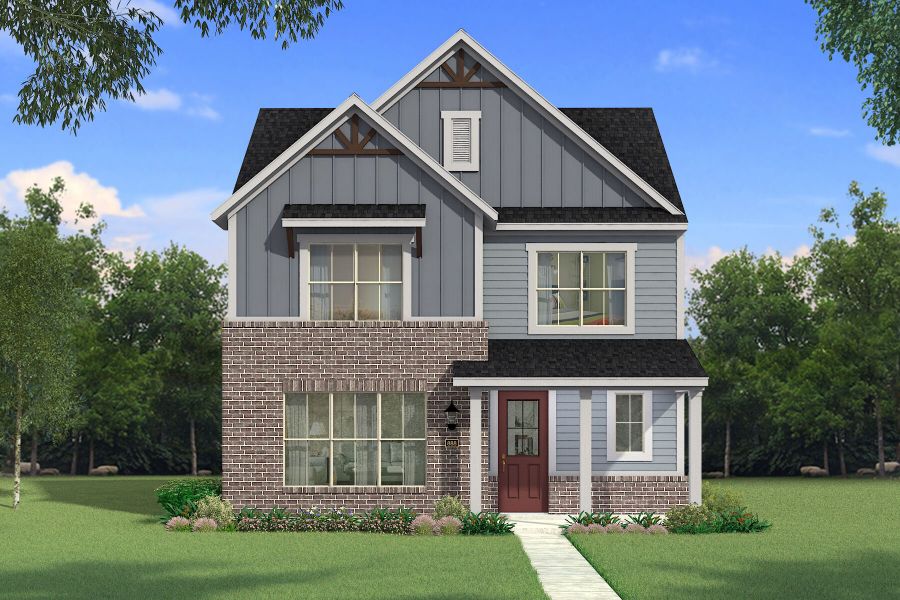 Representative exterior photo of a completed home built from the Blanco by Mattamy Homes in Bayside, Rowlett, TX (Image 1). Representative exterior photo of a completed home built from the Blanco by Mattamy Homes in Bayside, Rowlett, TX (Image 1).