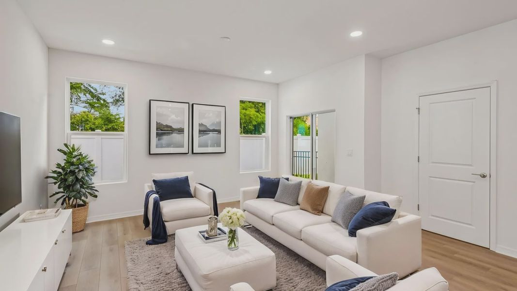 The Virtually Staged Living Room