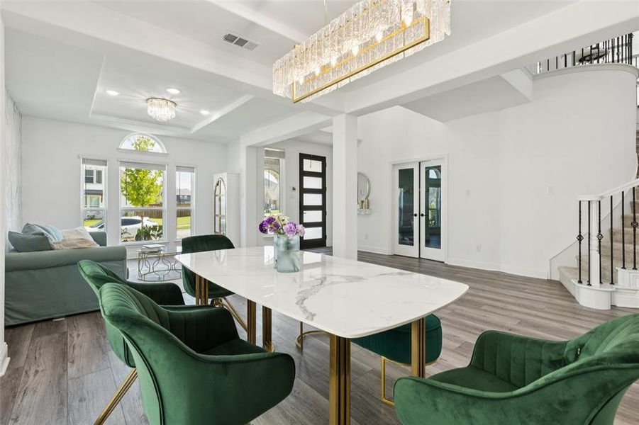 Furnished interior view inside a new home in , McKinney (Image 6). Furnished interior view inside a new home in , McKinney (Image 6).