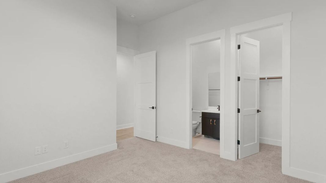 Representative unfurnished interior of a home built from the Merritt by Chesmar Homes in Feathergrass, Florence (Image 30).