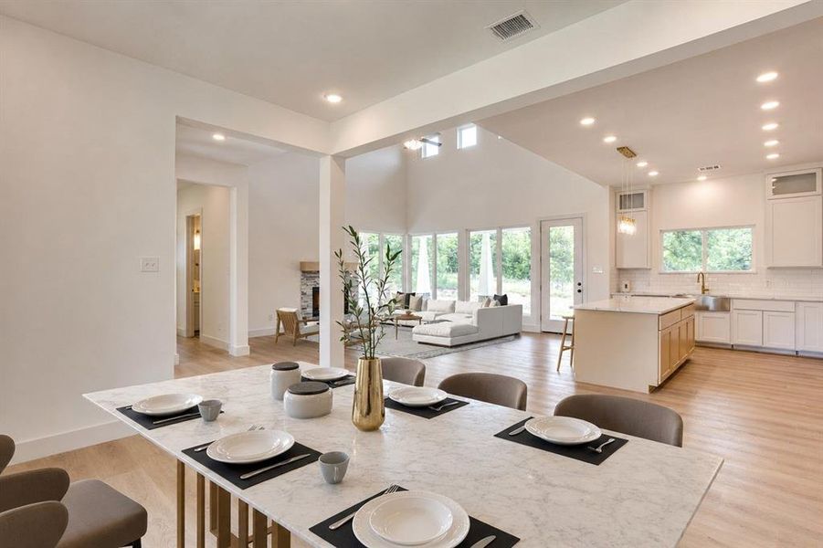 Furnished interior view inside a new home in , Sunset (Image 16).