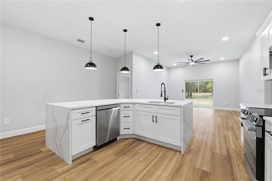 Furnished interior view inside a new home in , Webster (Image 6).