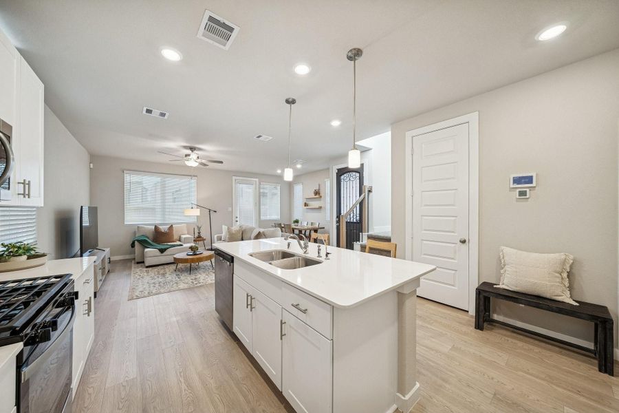 Furnished interior view inside a new home in Spring Brook Village - City Series, Houston (Image 10).