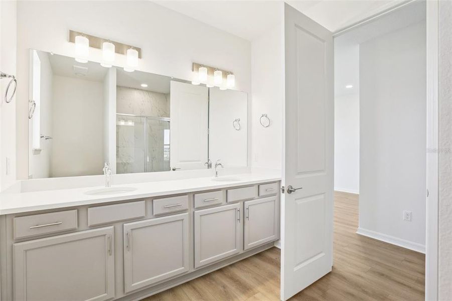 Furnished interior view inside a new home in Isla Mirada, San Antonio (Image 33).