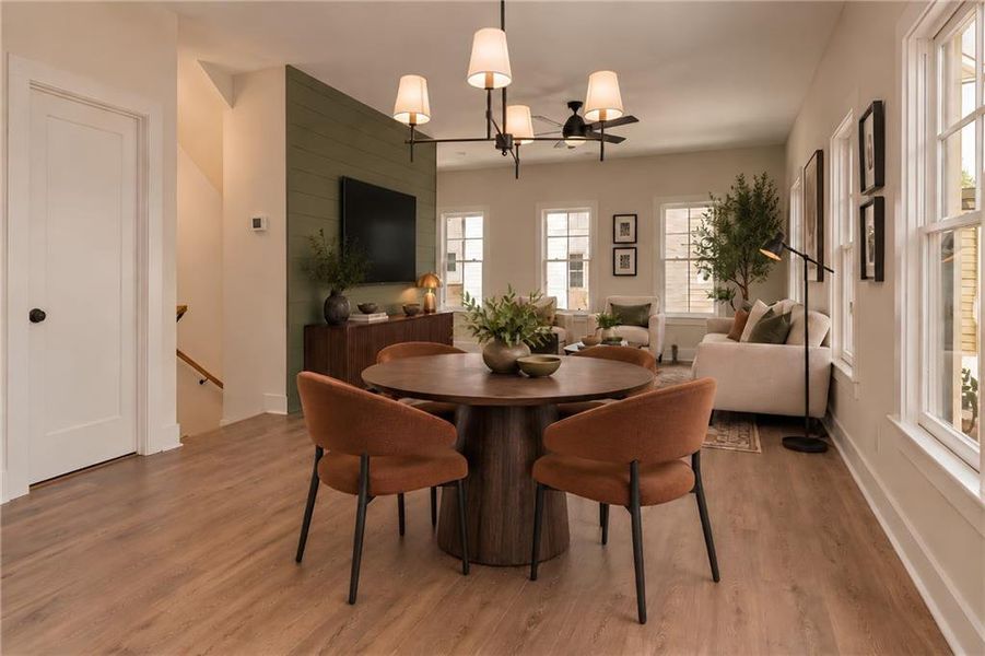 Furnished interior view inside a new home in , Hapeville (Image 9).