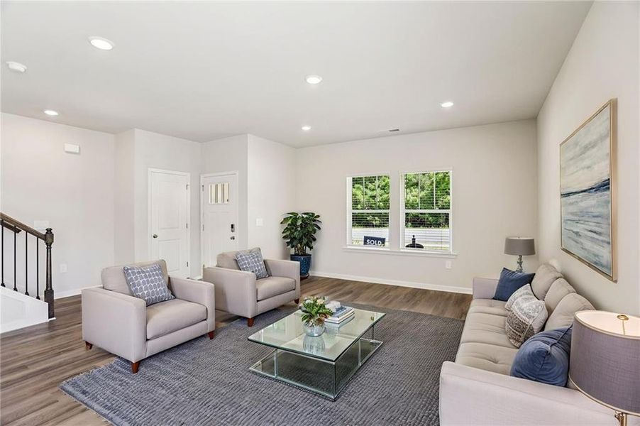 Furnished interior view inside a new home in Avalon - Vista Series, Conyers (Image 10).