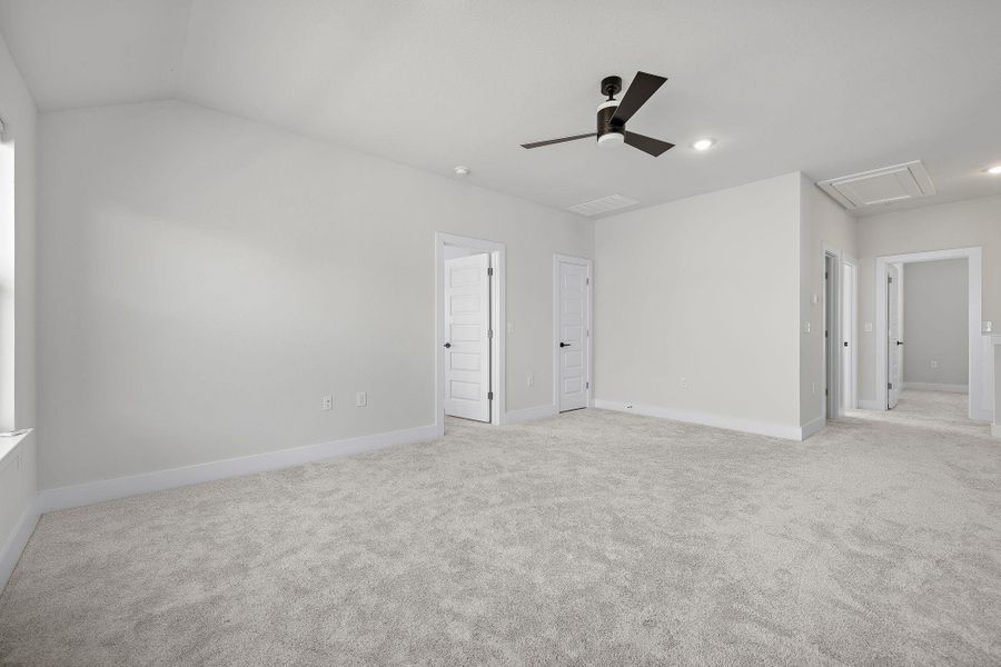 Right side view, showing a game closet or storage