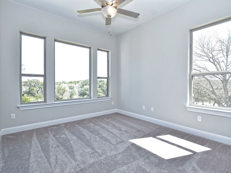 Representative unfurnished interior of a home built from the Siena III by Giddens Homes in Clearwater Ranch, Liberty Hill (Image 247).