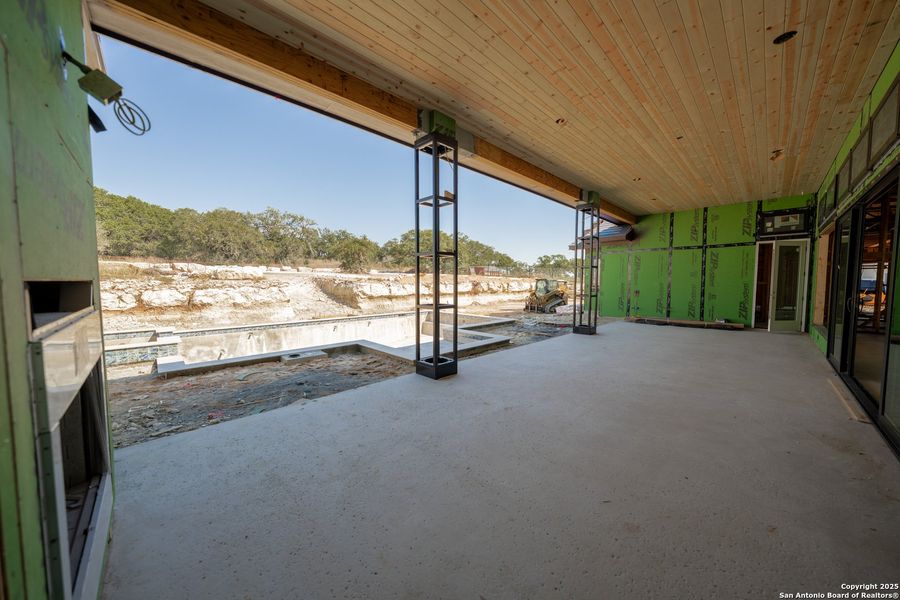 In-progress construction of a new home in , Boerne, TX (Image 3).