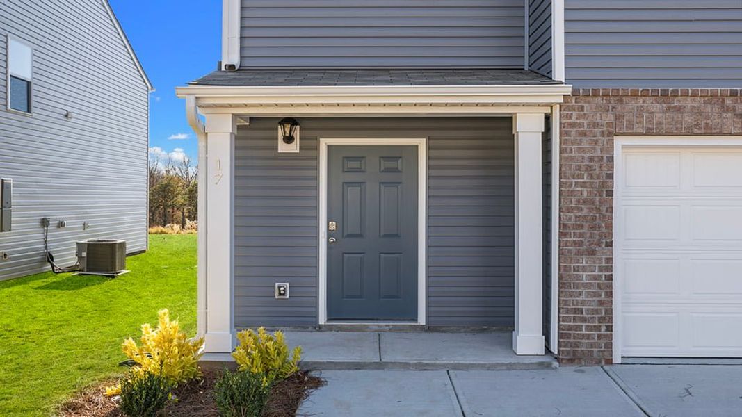 Exterior details and patio area of a home in Harrier Point, Woodruff (Image 4).