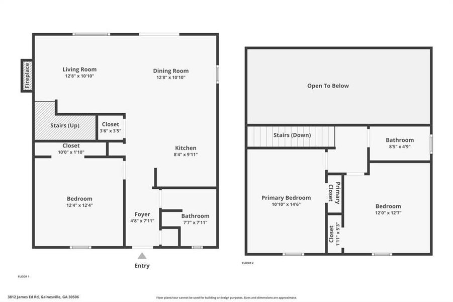2D floor plan layout of this home in , Gainesville, GA (Image 7).