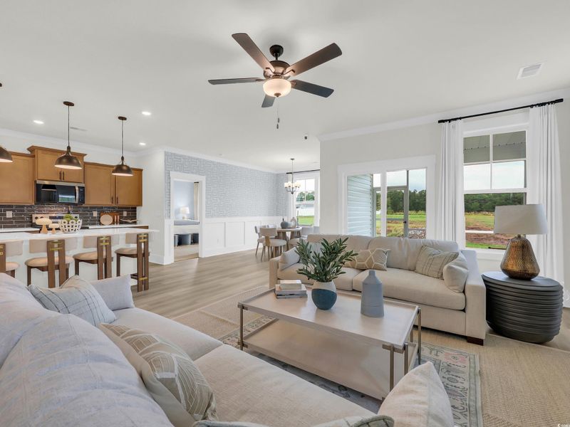 Furnished interior view inside a new home in King Farm Estates, Aynor (Image 20).