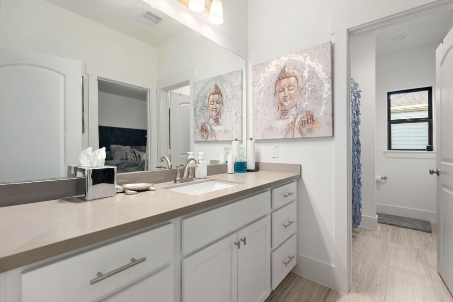 Furnished interior view inside a new home in Timbergrove Trails, Houston (Image 34).