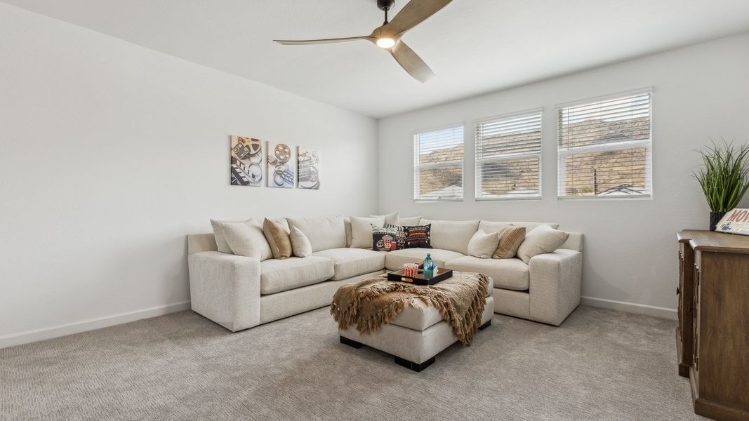 Representative furnished interior of a home built from the Miraval by D.R. Horton in The Ridge at Stone Butte, Phoenix (Image 46).