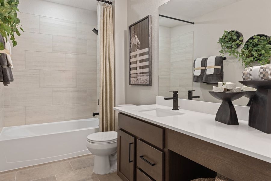 Representative furnished interior of a home built from the 2382 by KB Home in Saddlebrook Preserve, Beasley (Image 17).