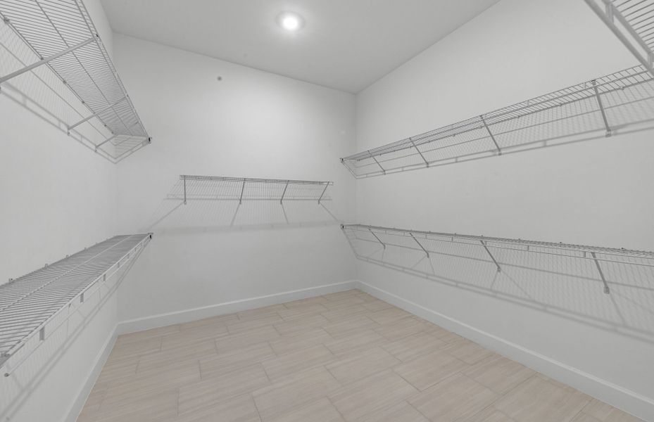 Owner's walk-in closet