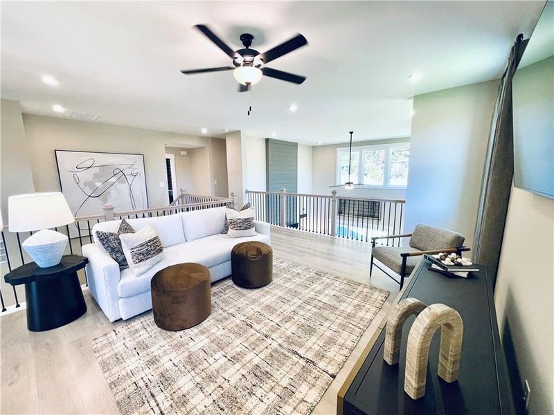 Furnished interior view inside a new home in Hopewell Reserve, Cumming (Image 31). Furnished interior view inside a new home in Hopewell Reserve, Cumming (Image 31).