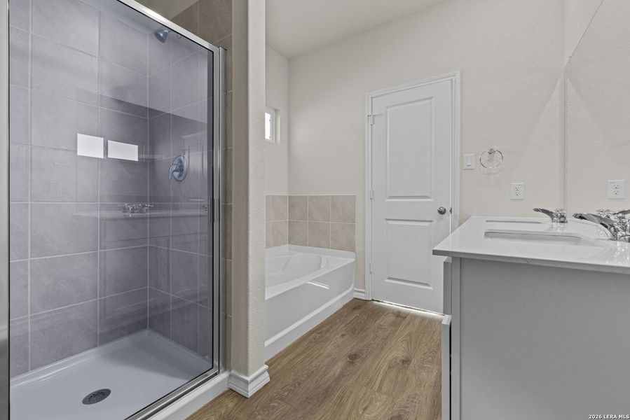 Furnished interior view inside a new home in Redbird Ranch, San Antonio (Image 9).