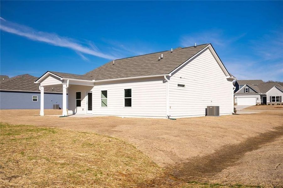 Exterior details and patio area of a home in Laurel Ridge, Rock Spring (Image 3).