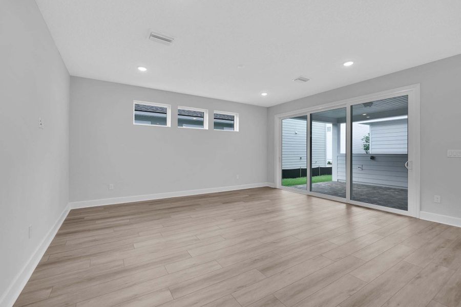 Representative unfurnished interior of a home built from the The Clermont by Providence Homes (Florida) in Seabrook Village at Seabrook, Nocatee (Image 20).