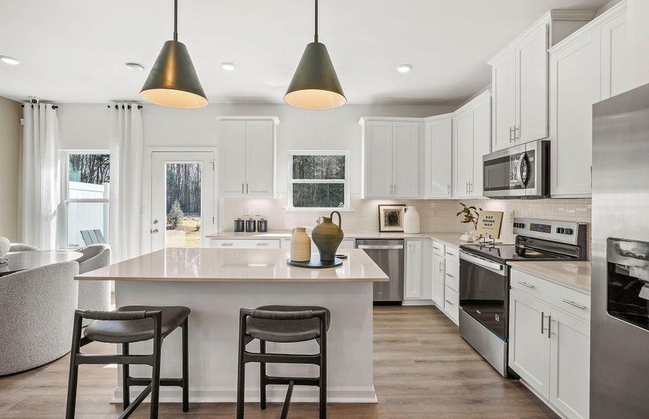 Representative furnished interior of a home built from the Carson by Pulte Homes in Mallard Park, Charlotte (Image 8).