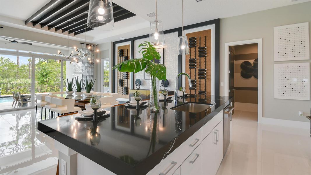 Furnished interior view inside a new home in Mosaic, Port St. Lucie (Image 12).