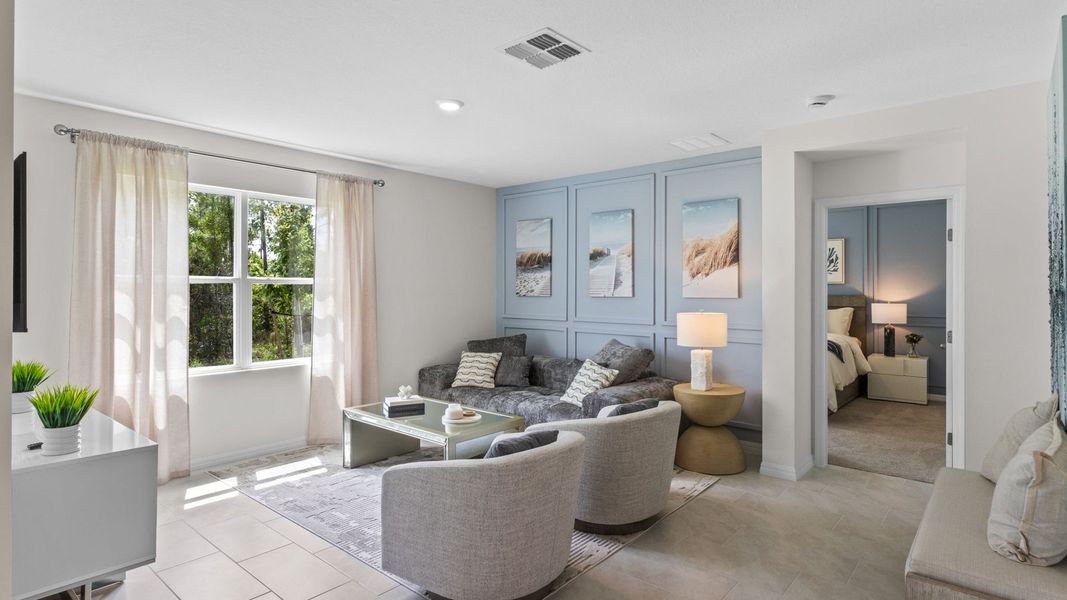 Furnished interior view inside a new home in Sun N Lake, Sebring (Image 21).