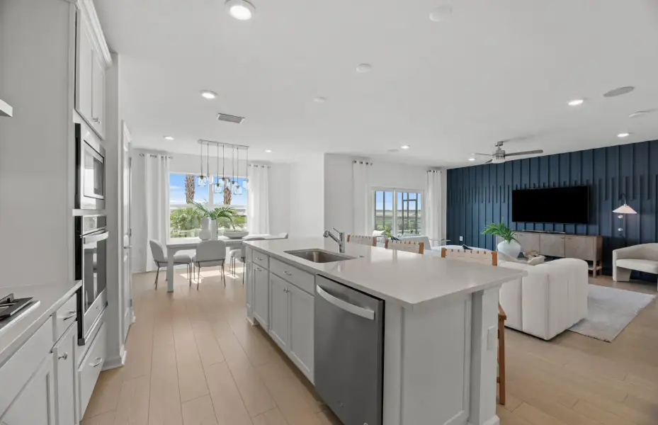 Representative furnished interior of a home built from the Talon by Pulte Homes in Waypointe, Port Orange (Image 5).