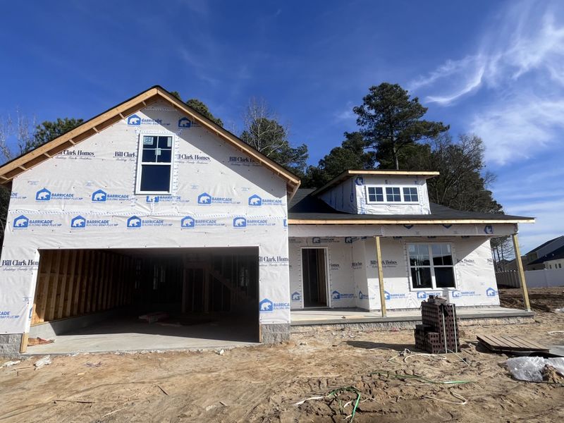 In-progress construction of a new home in Davenport Farms, Winterville, NC (Image 6).
