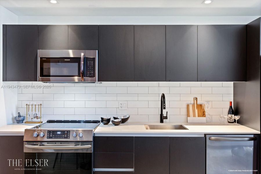 Furnished interior view inside a new home in , Miami (Image 7). Furnished interior view inside a new home in , Miami (Image 7).