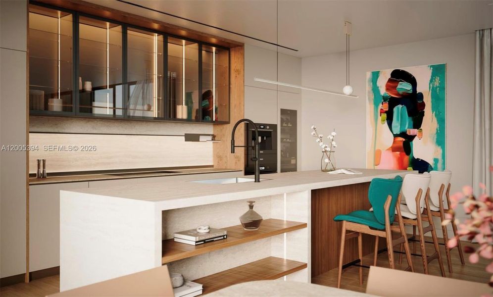 Furnished interior view inside a new home in , Bay Harbor Islands (Image 5).